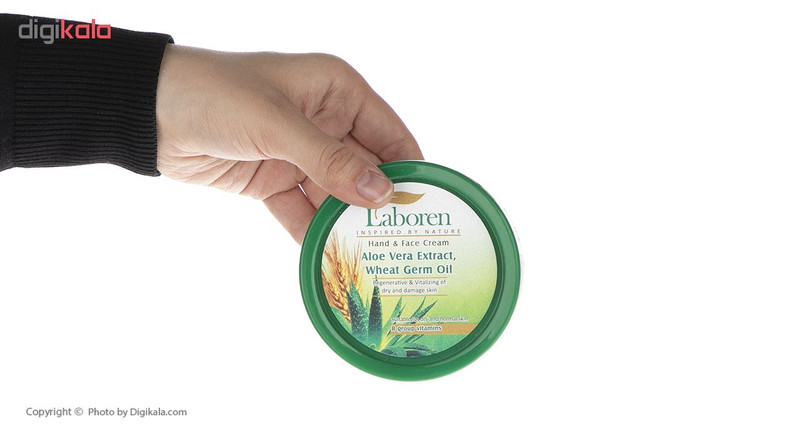 کرم دست و صورت لابورن Aloevera حجم 150 میلی لیتر