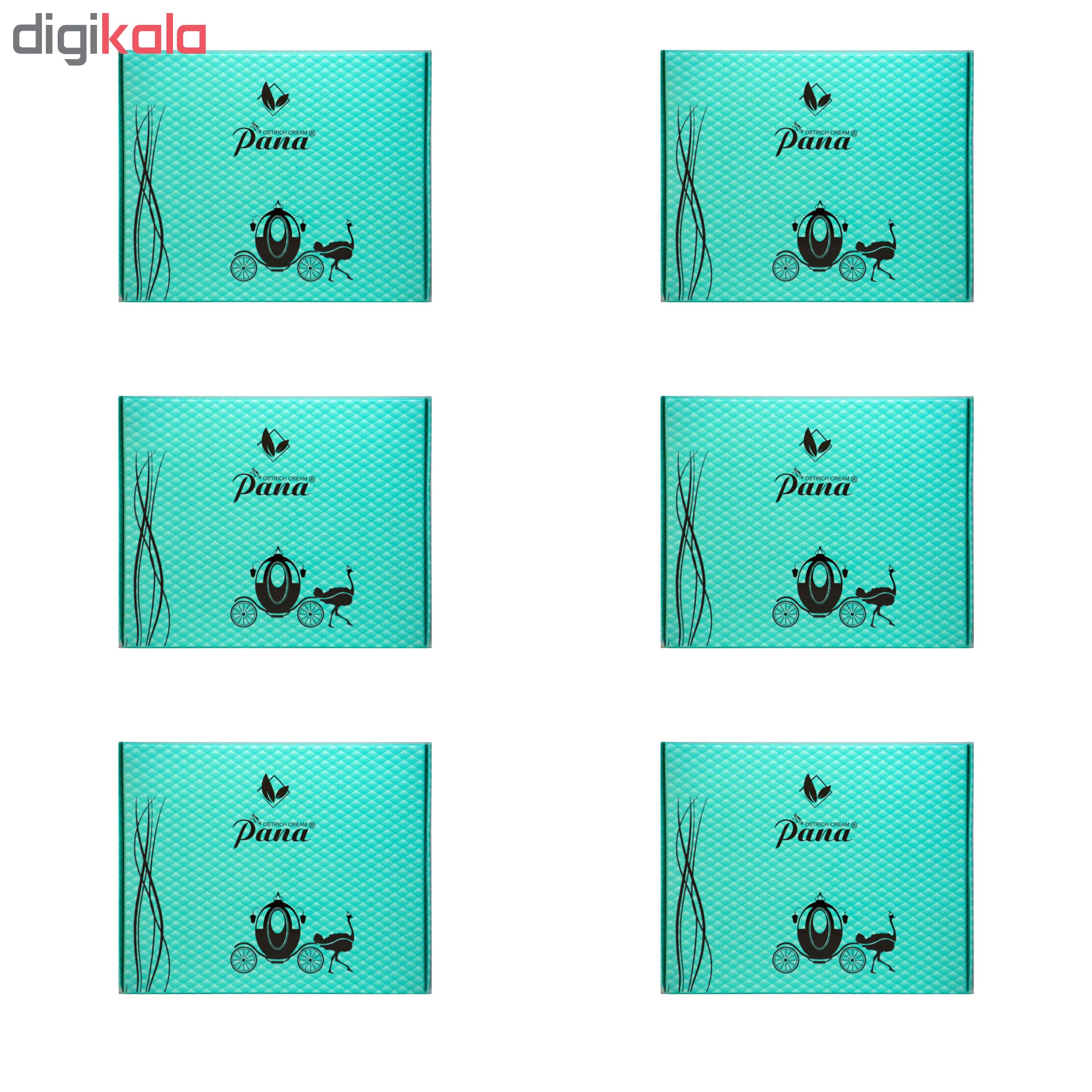 کرم مرطوب کننده پانا 002 وزن 55 گرم مجموعه 6 عددی