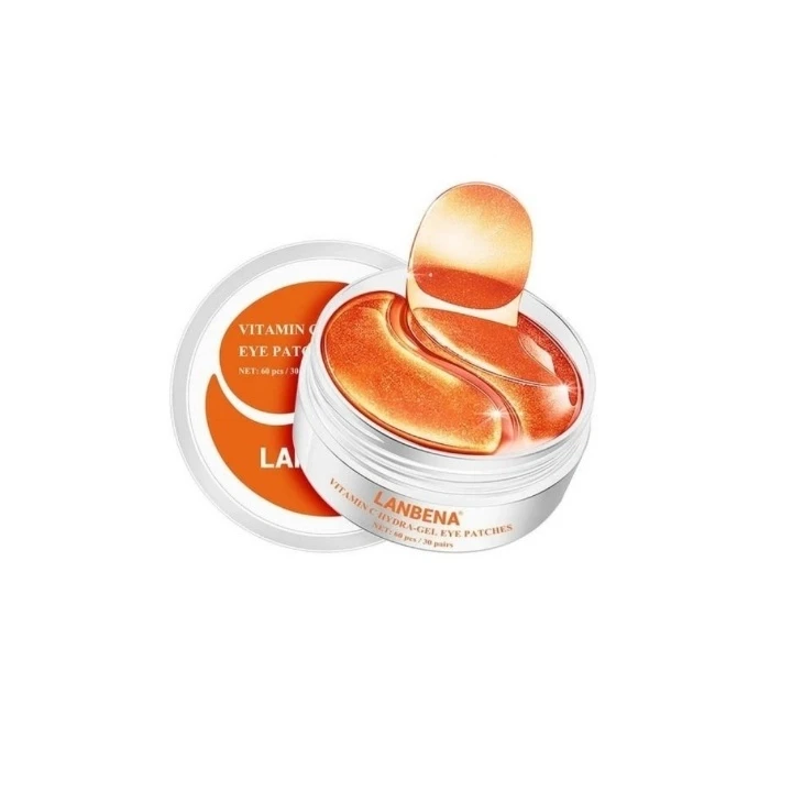 ماسک زیر چشم لنبنا VITAMIN C وزن 90 گرم بسته 60 عددی
