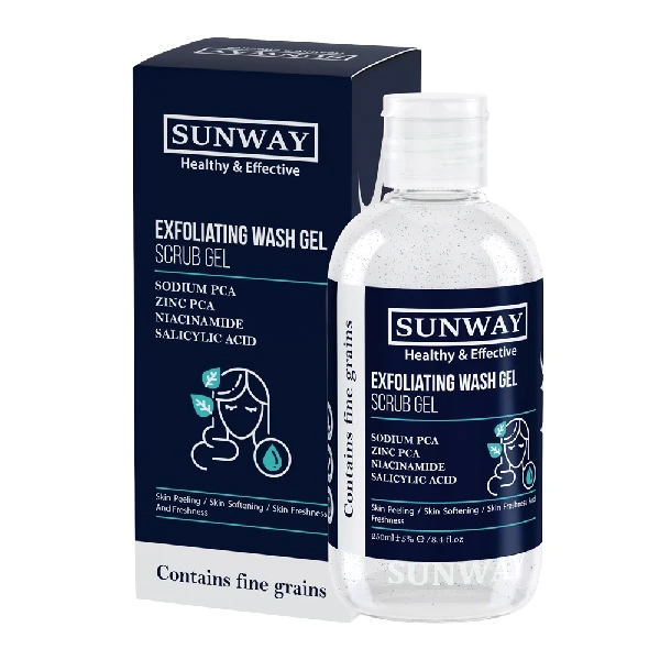 ژل شستشو صورت سان وی SCRUB حجم 250 میلی لیتر