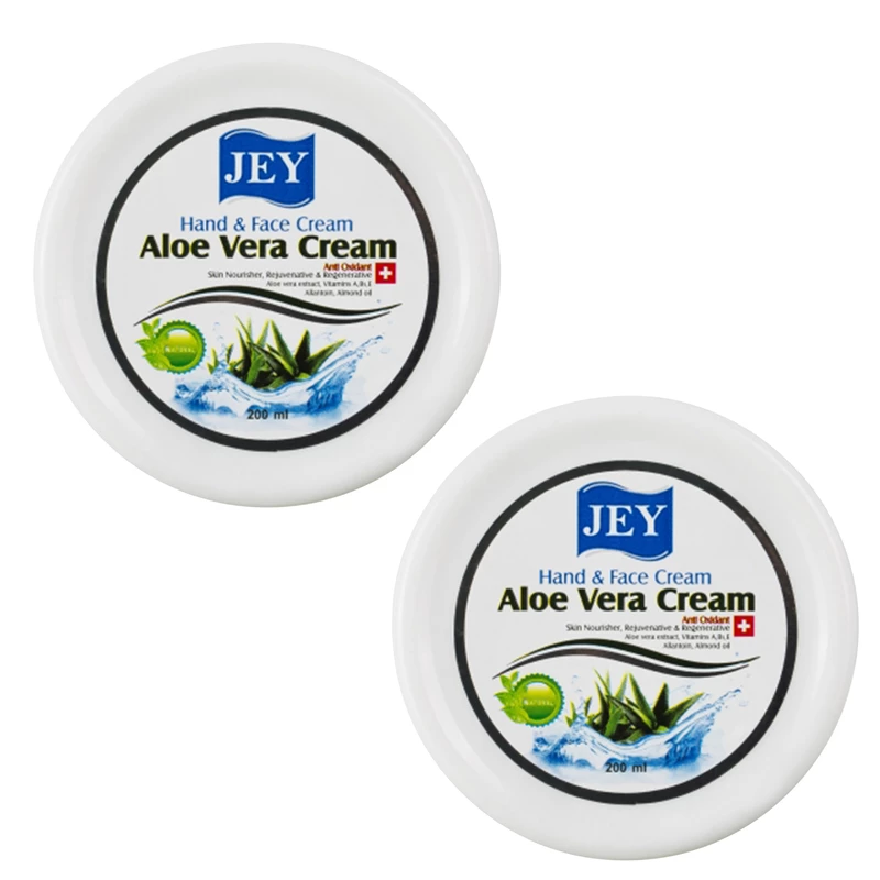 کرم مرطوب کننده جی Aloe vera حجم 200 میلی لیتر مجموعه 2 عددی