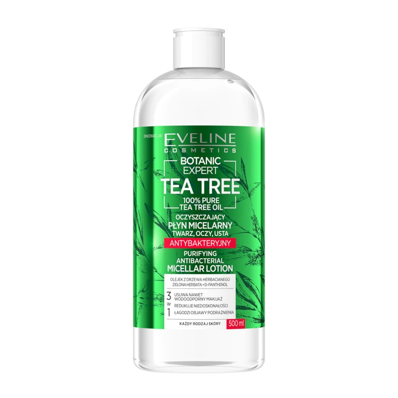 محلول پاک کننده آرایش اولاین Tea Tree حجم 500 میلی لیتر