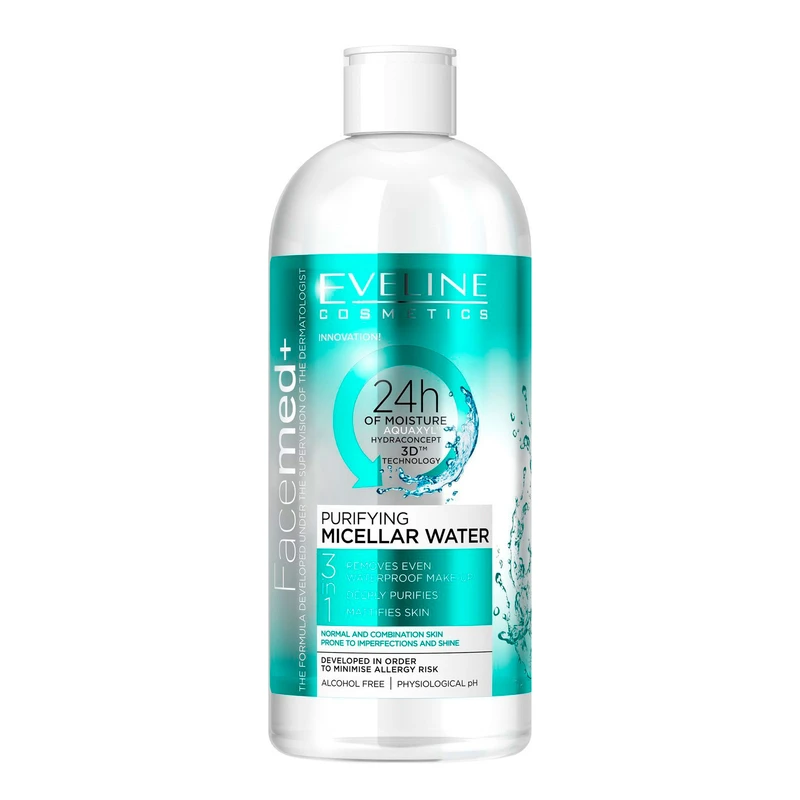 محلول پاک کننده آرایش صورت اولاین Purifying حجم 400 میلی لیتر