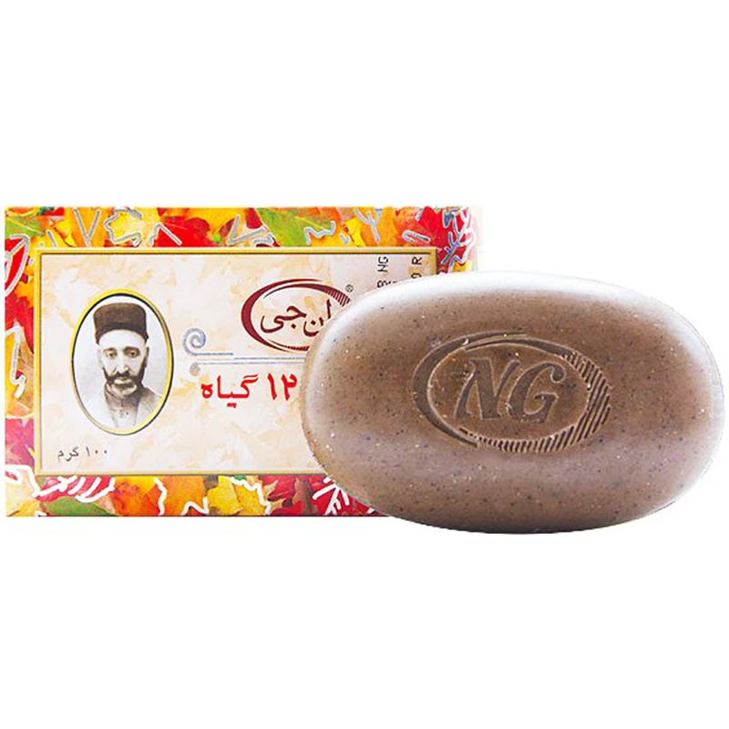 صابون 12 گیاه موی سر ان جی اورجینال NG Herb وزن 100 گرم