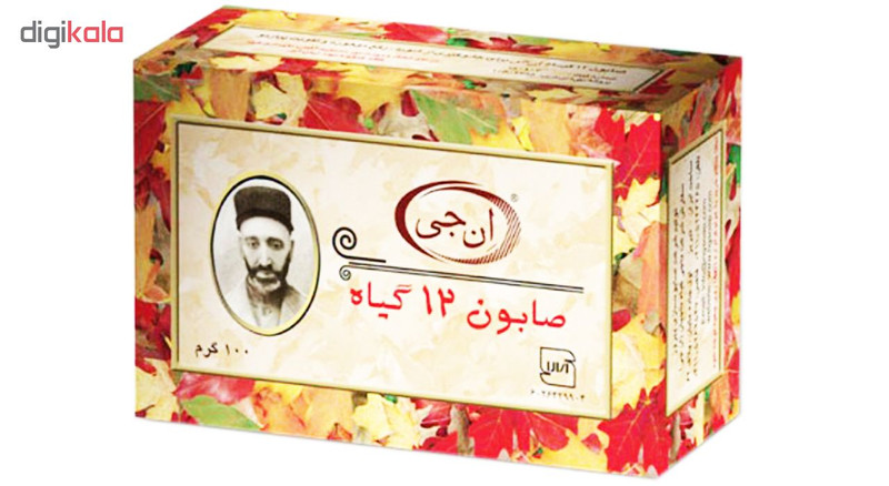 صابون 12 گیاه موی سر ان جی اورجینال NG Herb وزن 100 گرم