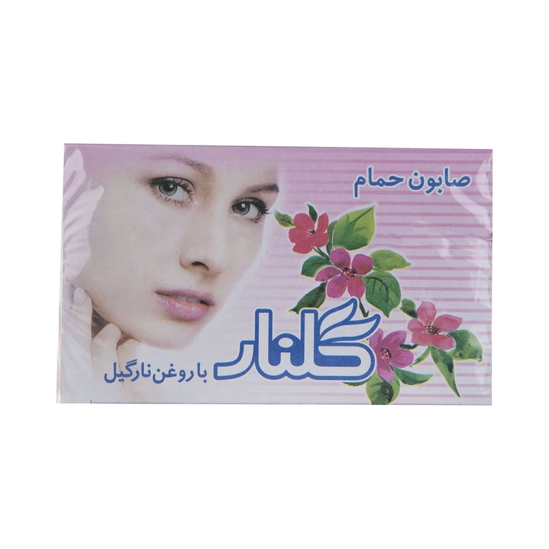 صابون گلنار صورتی بسته 6 عددی