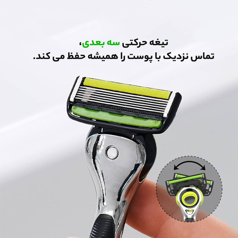 یدک تیغ دورکو مدل PACE 6 PRO 3D MOTION تحت لیسانس بسته 4 عددی