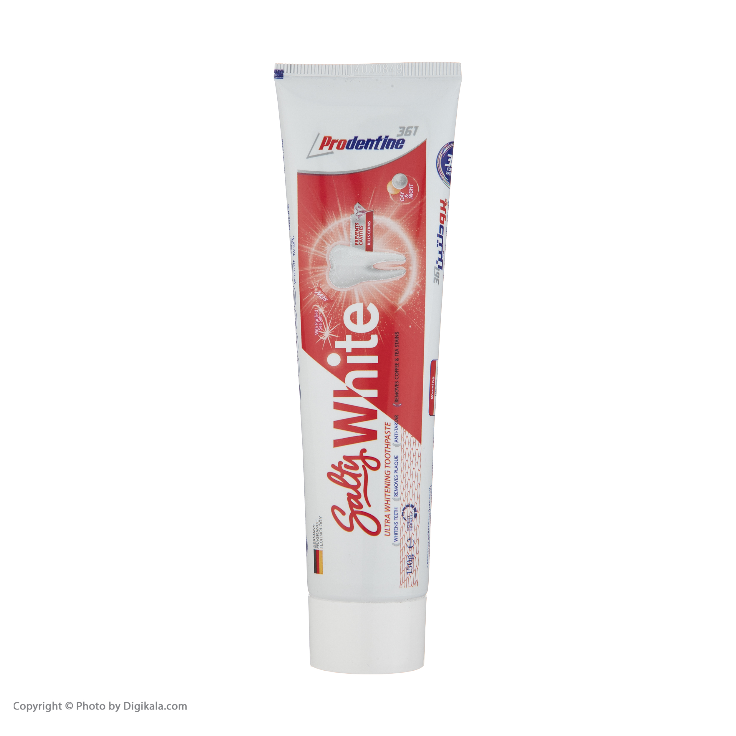 خمیر دندان پرودنتین 361 مدل Salty White وزن 150 گرم