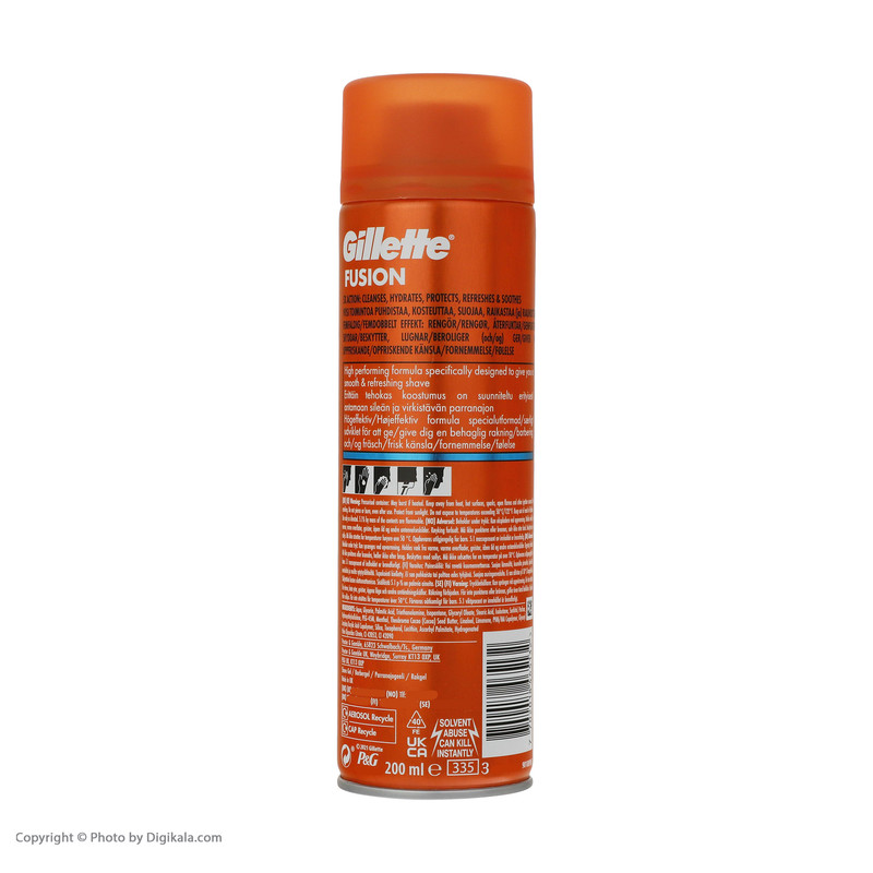 ژل اصلاح ژیلت مدل Cocoa Butter حجم 200 میلی لیتر