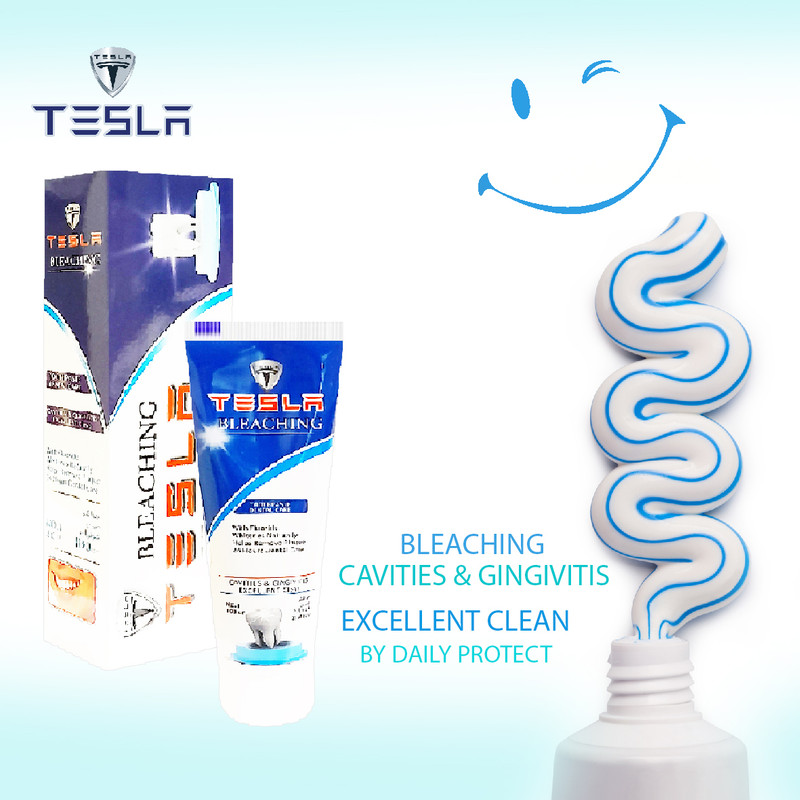 خمیر دندان تسلا مدل Bleaching وزن 100 گرم