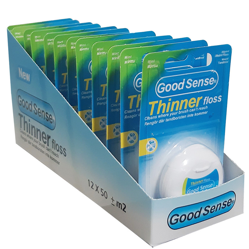 نخ دندان گود سنسی مدل Thinner/Box بسته 12 عددی