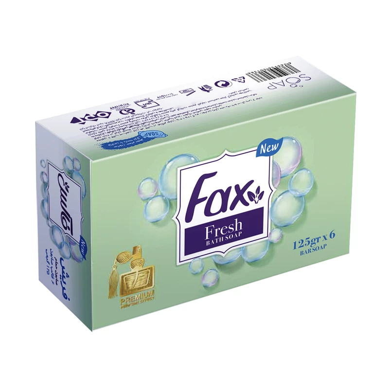 صابون حمام فکس Fresh Perfume وزن 125 گرم بسته 6 عددی