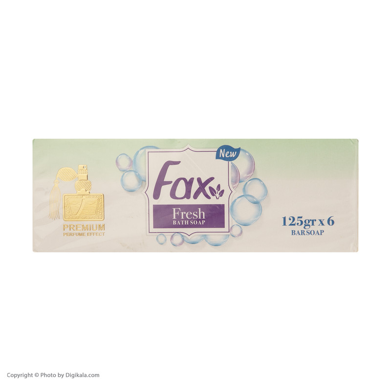 صابون حمام فکس Fresh Perfume وزن 125 گرم بسته 6 عددی