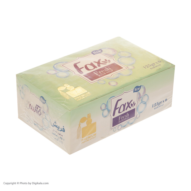 صابون حمام فکس Fresh Perfume وزن 125 گرم بسته 6 عددی