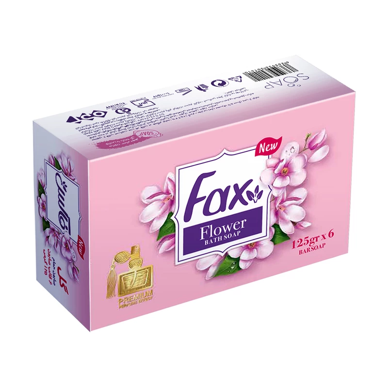صابون حمام فکس Flower Perfume وزن 125 گرم بسته 6 عددی