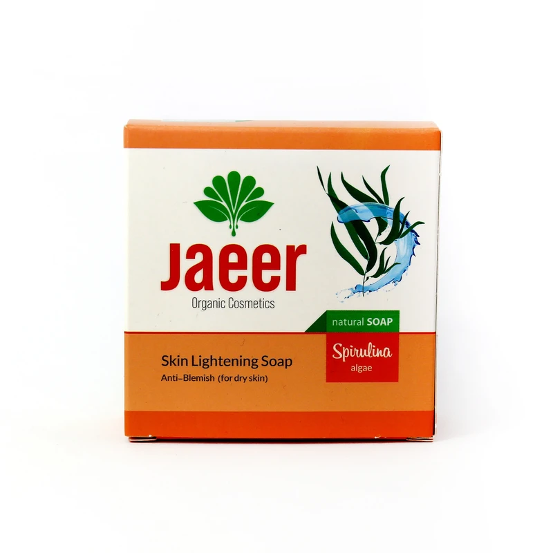 صابون ضدلک و روشن کننده ژائیر جلبک اسپیرولینا وزن 90 گرم