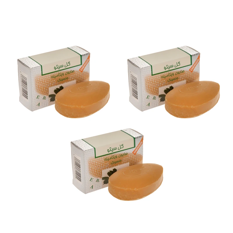 صابون شستشو گل سیتو جنسینگ وزن 125 گرم مجموعه 3 عددی