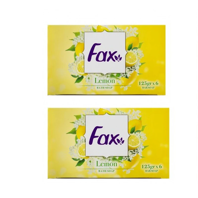 صابون شستشو فاکس Lemon وزن 125 گرم مجموعه 2 عددی