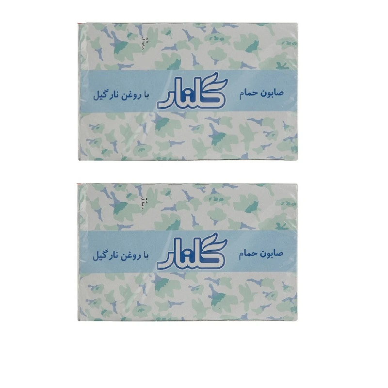 صابون شستشو گلنار 123 وزن 120 گرم مجموعه 2 عددی
