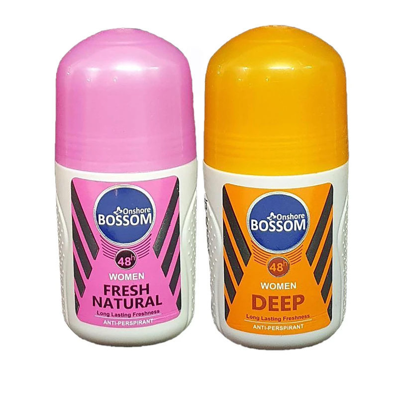 رول ضد تعریق زنانه انشور بوسوم مدل deep و Fresh Natural حجم 75 میلی لیتر مجموعه 2 عددی