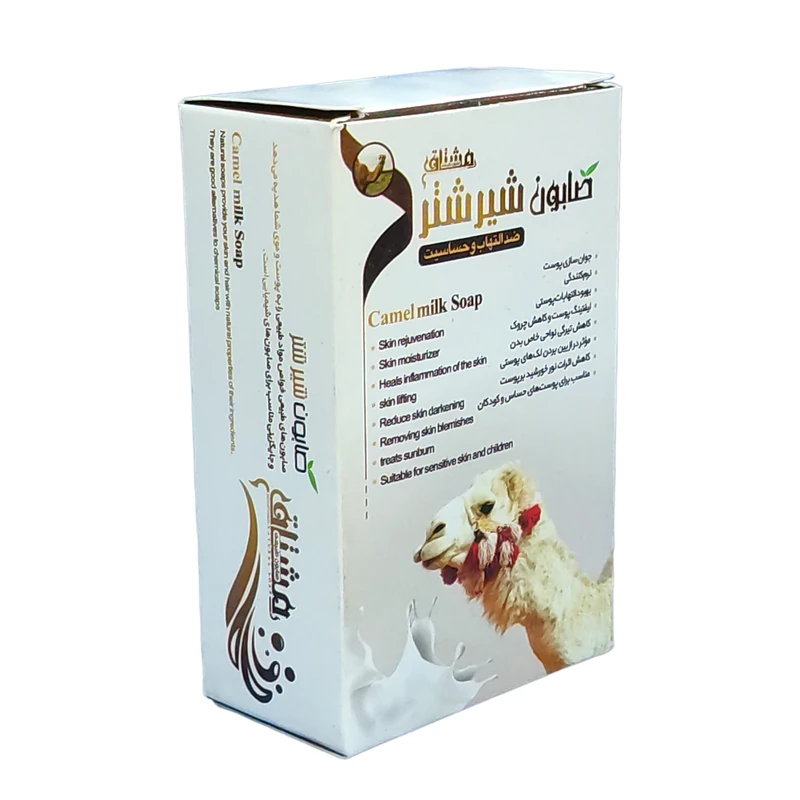 صابون شستشو مشتاق شیرشتر وزن 80 گرم بسته 20 عددی