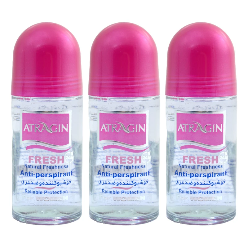 رول ضد تعریق زنانه عطرآگین مدل P1 حجم 50 میلی لیتر مجموعه 3 عددی