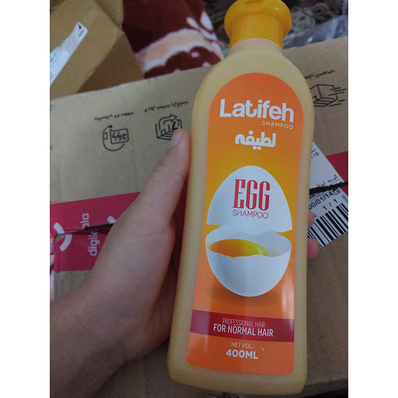 شامپو مو لطیفه سیر و تخم مرغ حجم 400 میلی لیتر مجموعه 2 عددی