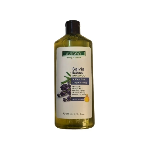 شامپو ضد شوره مو سان وی Salvia Extract حجم 300 میلی لیتر