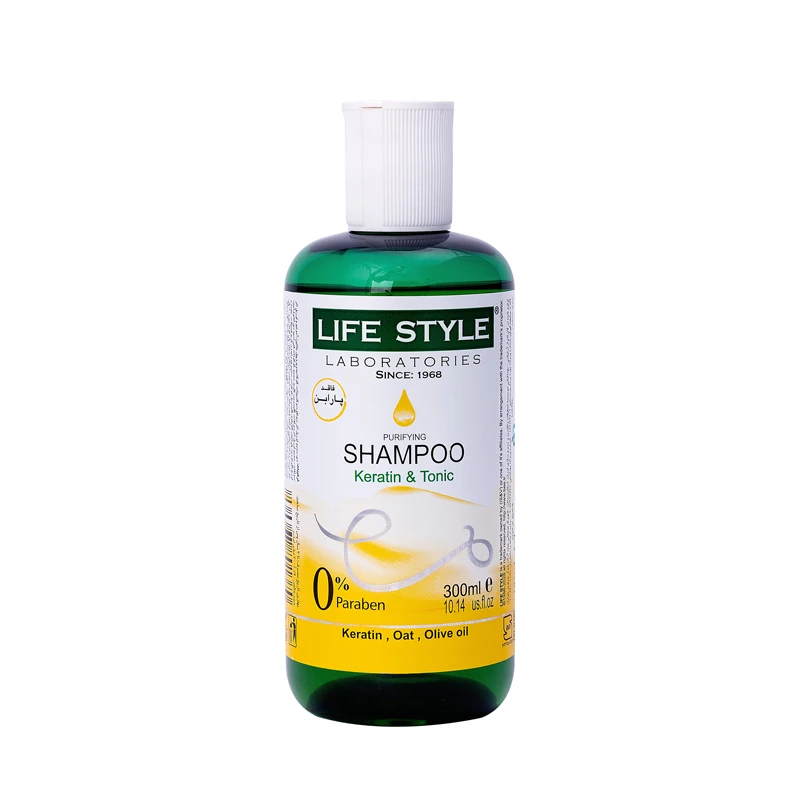 شامپو تقویت کننده و ترمیم کننده مو لایف استایل Keratin and Tonic حجم 300 میلی لیتر