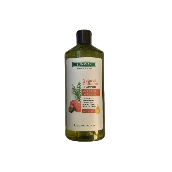 شامپو تقویت کننده مو سان وی Natural Caffein حجم 300 میلی لیتر