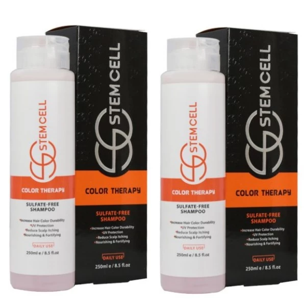 شامپو مو استم سل COLOR THERAPY حجم 250 میلی لیتر بسته 2 عددی