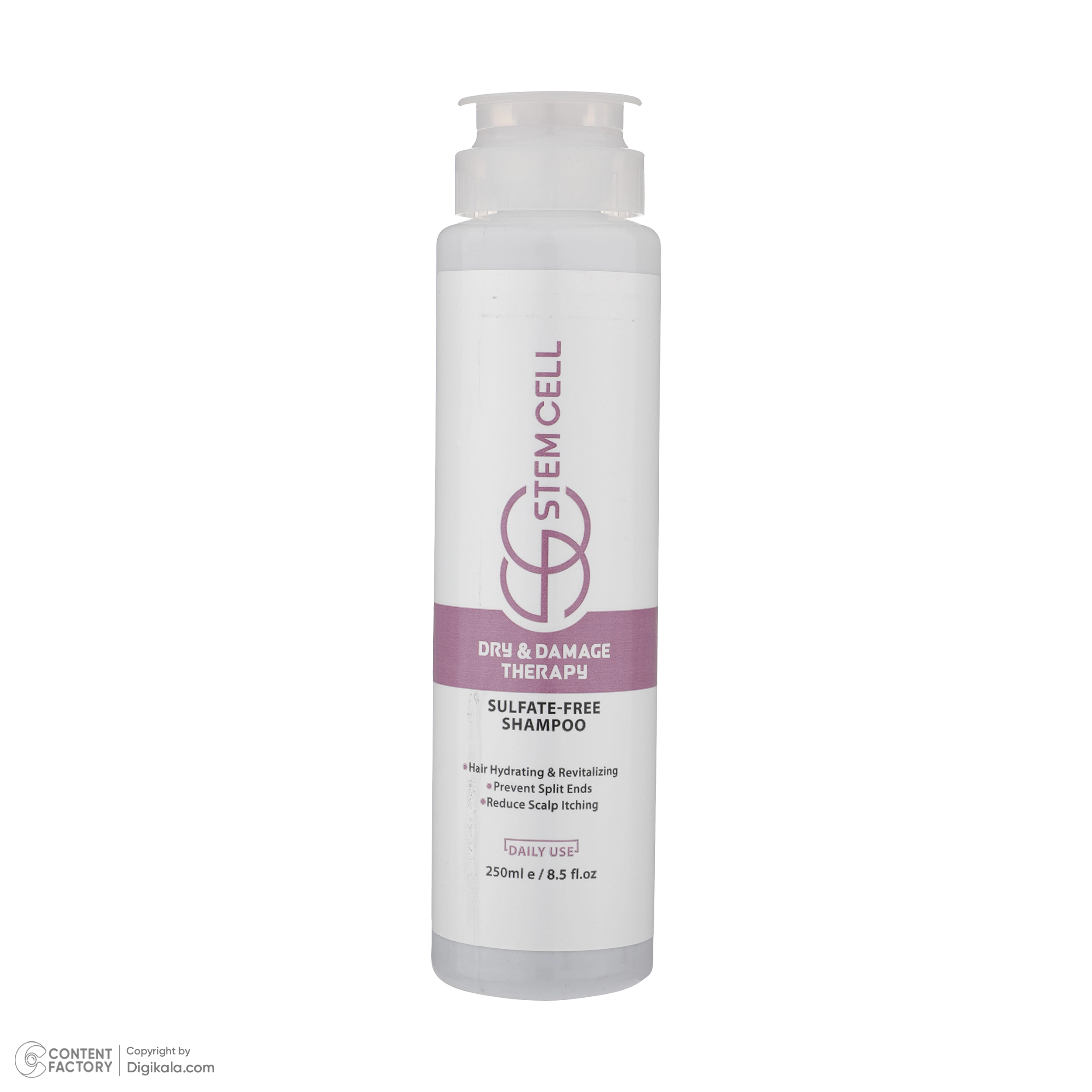 شامپو مو استم سل Sulfate Free مناسب موهای خشک و اسيب ديده حجم 250 ميلی ليتر