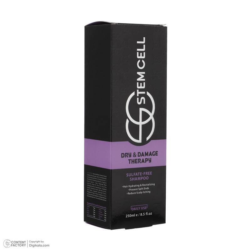 شامپو مو استم سل Sulfate Free مناسب موهای خشک و اسيب ديده حجم 250 ميلی ليتر