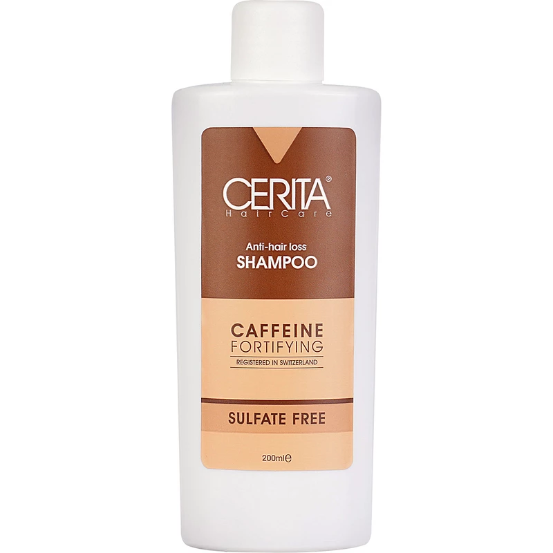 شامپو تقویت کننده و ضد ریزش مو سریتا Caffein حجم 200 میلی لیتر