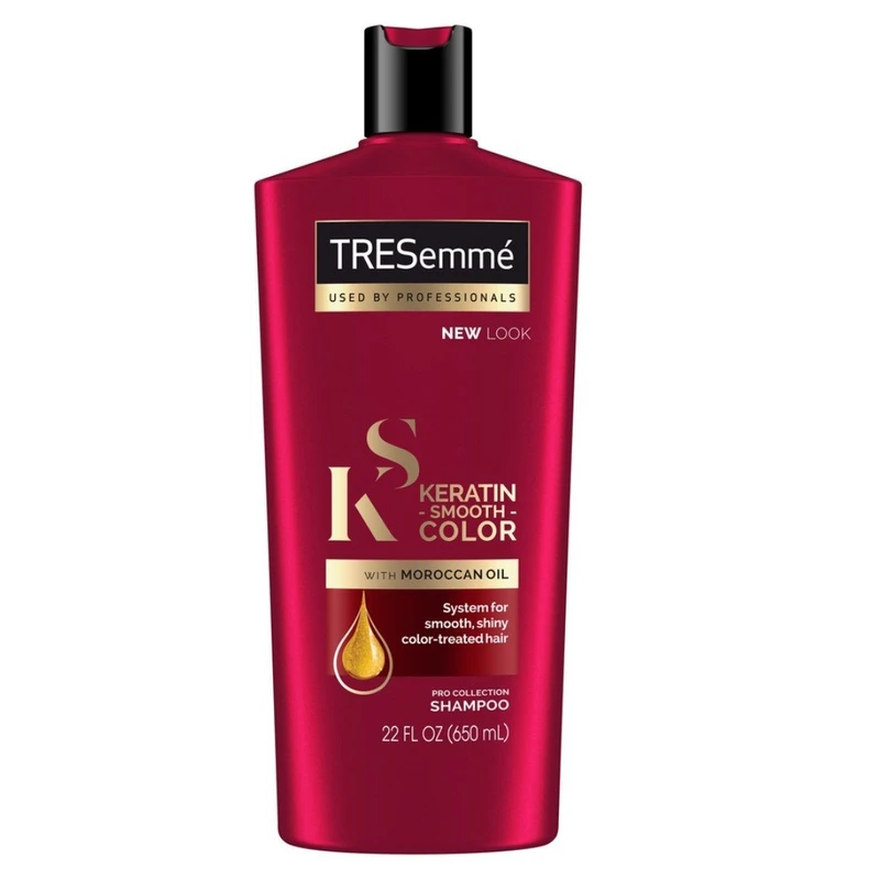 شامپو مو ترزمی Keratin smooth color with Moroccan oil حجم 650 میلی لیتر