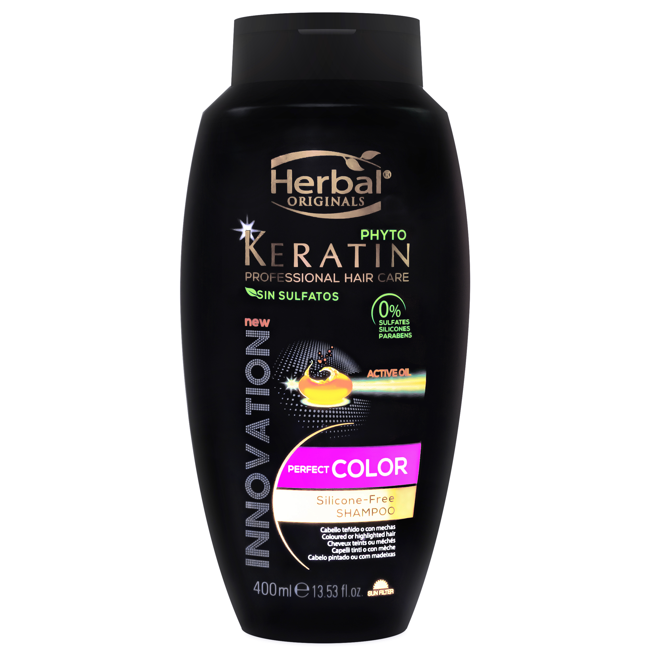 شامپو تثبیت کننده رنگ مو هربال Protection حجم 400 میلی لیتر