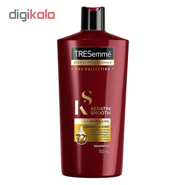 شامپو و نرم کننده مو ترزمی keratin حجم 700 میلی لیتر