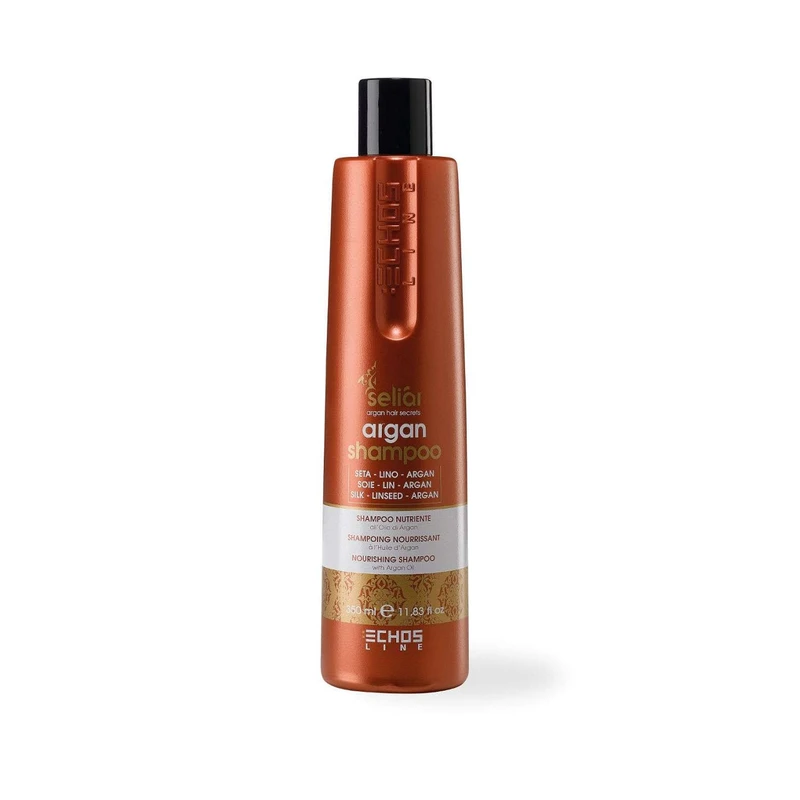 شامپو تغذیه کننده مو اچ اس لاین Echos argan shampoo حجم 350 میلی لیتر