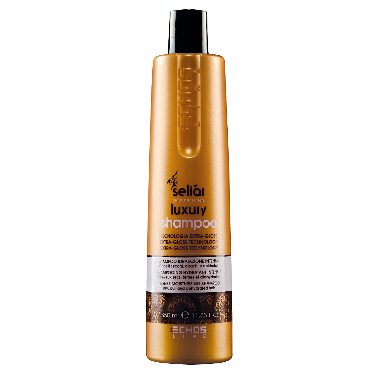 شامپو موهای خشک اچ اس لاین Echos luxuty shampoo حجم 350 میلی لیتر