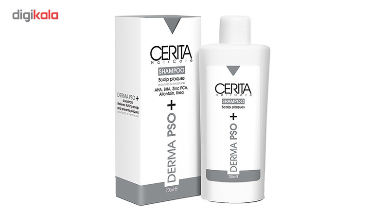 شامپو تقویت کننده مو سریتا Derma PSO مناسب برای انواع مو حجم 200 میلی لیتر