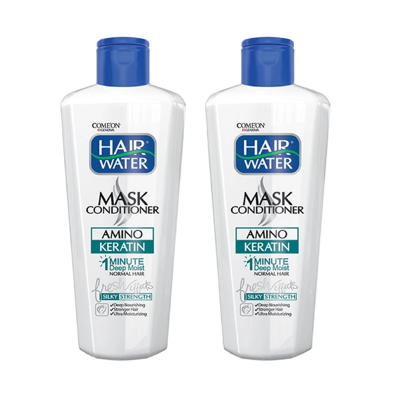 ماسک مو کامان Amino keratin حجم 400 میلی لیتر مجموعه 2 عددی
