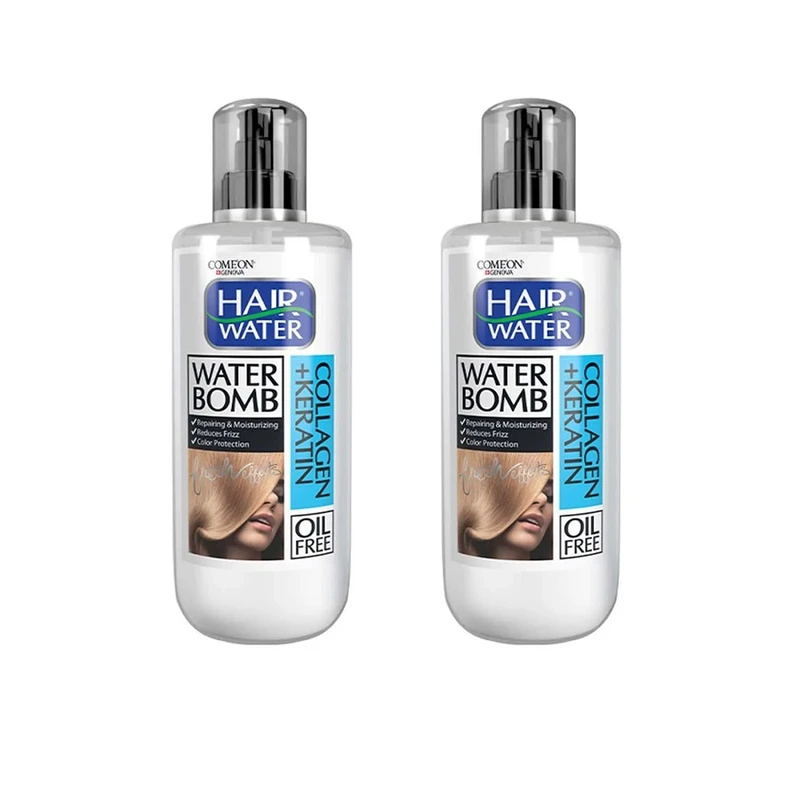 کرم مو کامان Keratin Collagen حجم 400 میلی لیتر مجموعه 2 عددی