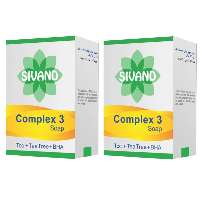 صابون ضد جوش سیوند Complex3 وزن 90 گرم مجموعه 2 عددی