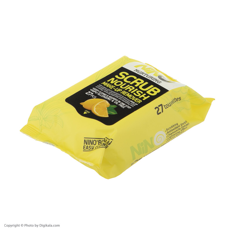 دستمال مرطوب نینو Lemon بسته 27 عددی