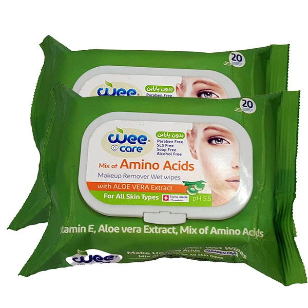 دستمال مرطوب وی کر Mix Of Amino Acid مجموعه 2 عددی