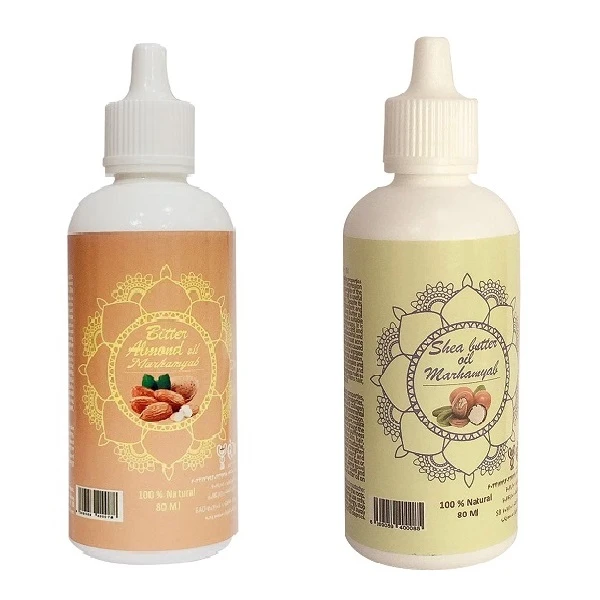 روغن بدن مرهم یاب شی باتر و بادام تلخ حجم 80 میلی لیتر مجموعه 2 عددی