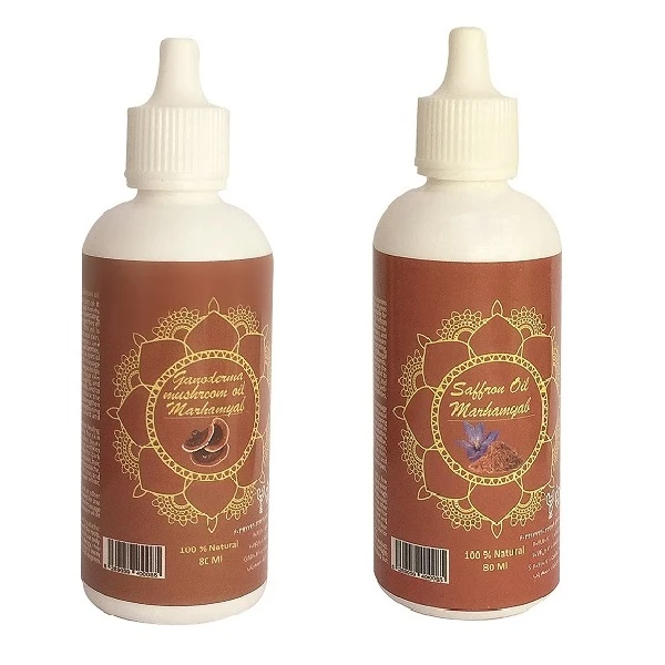 روغن بدن مرهم یاب زعفران و قارچ گانودرما حجم 80 میلی لیتر مجموعه 2 عددی