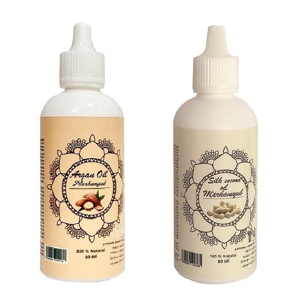 روغن صورت و بدن مرهم یاب پیله ابریشم و آرگان حجم 80 میلی لیتر مجموعه 2 عددی
