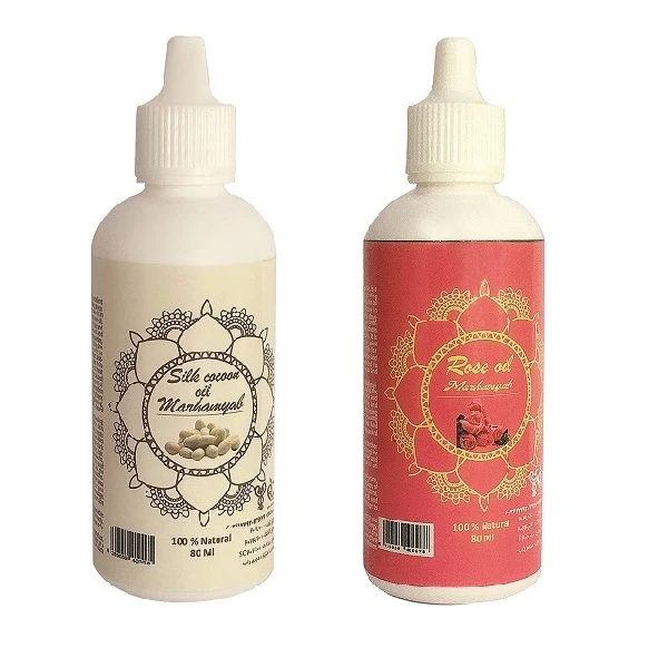 روغن صورت و بدن مرهم یاب گل سرخ و پیله ابریشم حجم 80 میلی لیتر مجموعه 2 عددی