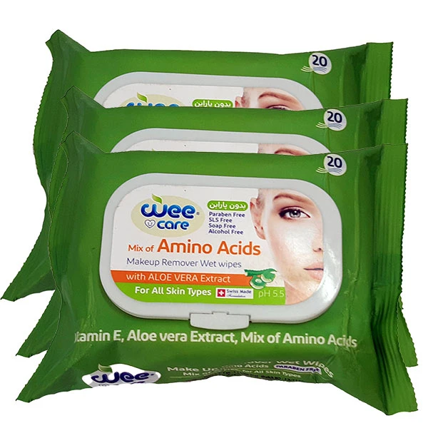 دستمال مرطوب وی کر Mix Of Amino Acid مجموعه 3 عددی